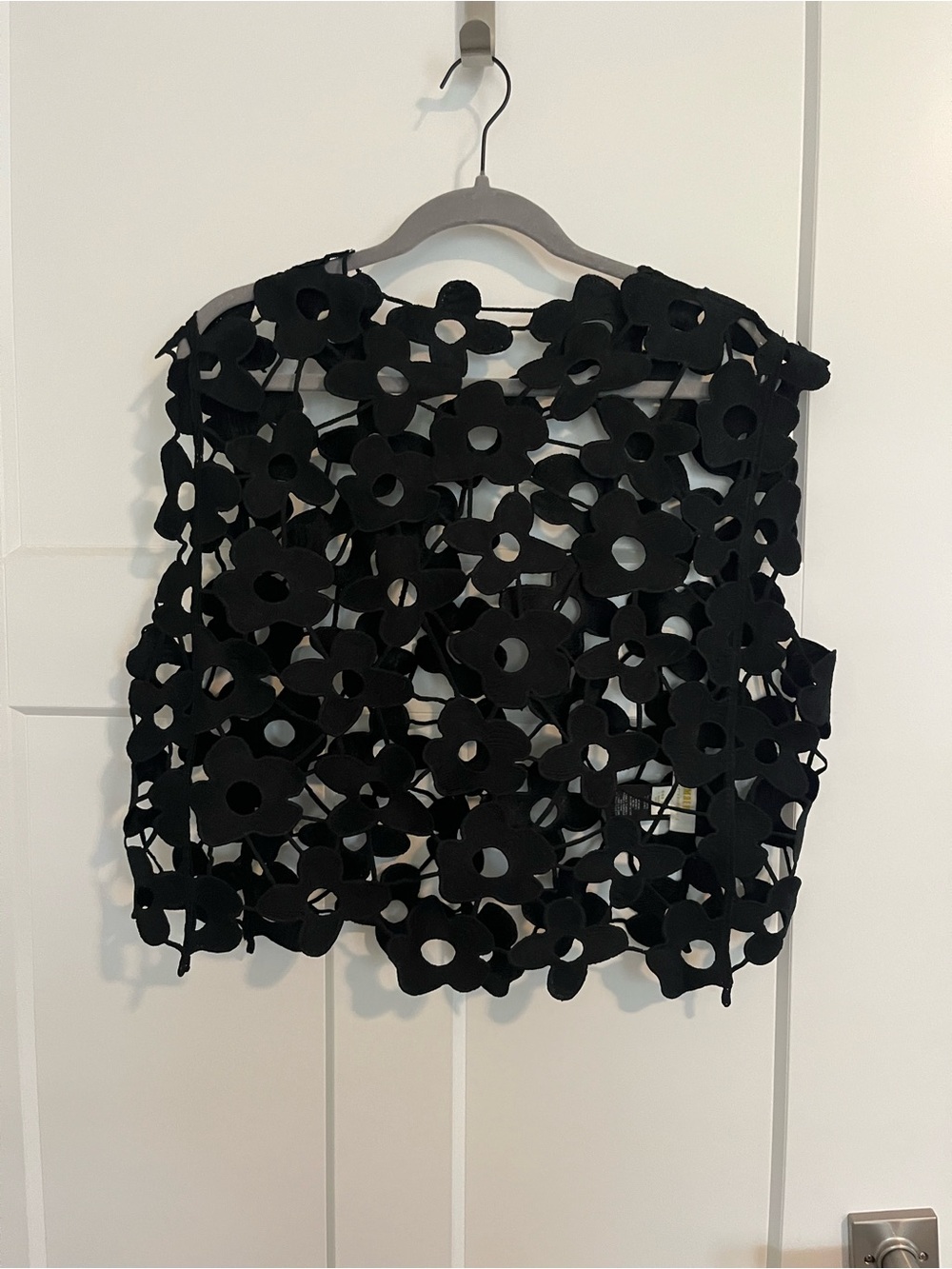 Anthropologie Floral Cutout Crop Top - Women